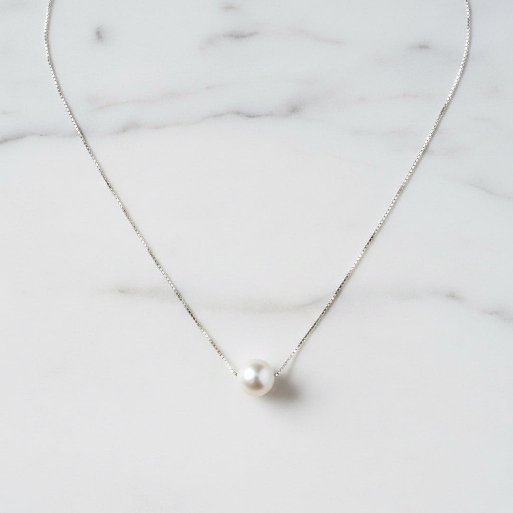 Freshwater Pearl Slider Necklace