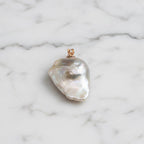 Stunning Rough Pearl Pendant With Gold Hook - Terciany 