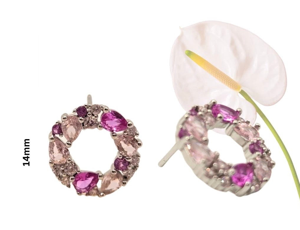 Pink Stud earrings