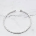 Sterling Silver Mesh Bangle - Terciany 