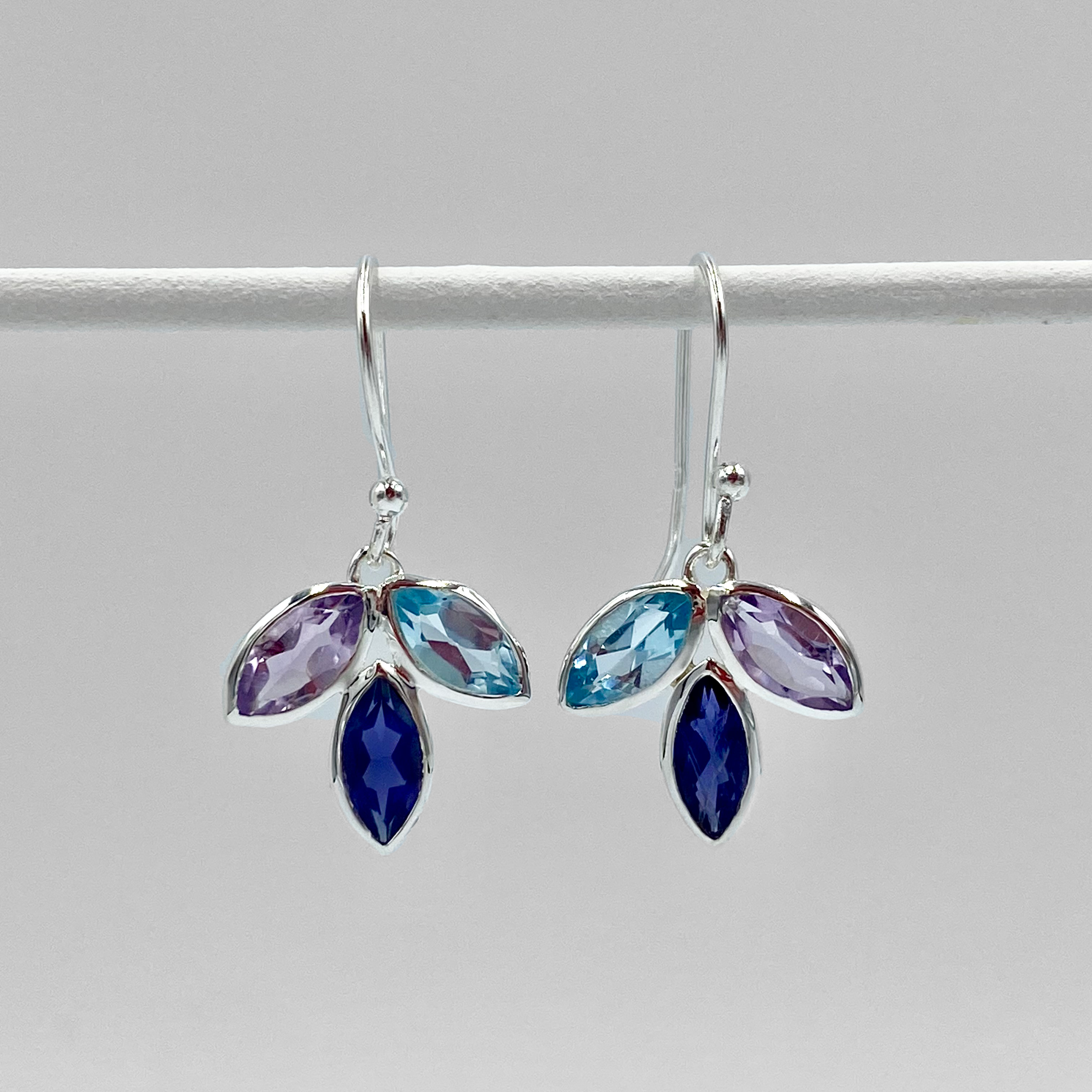 Semi Presious Stone Feather Drops