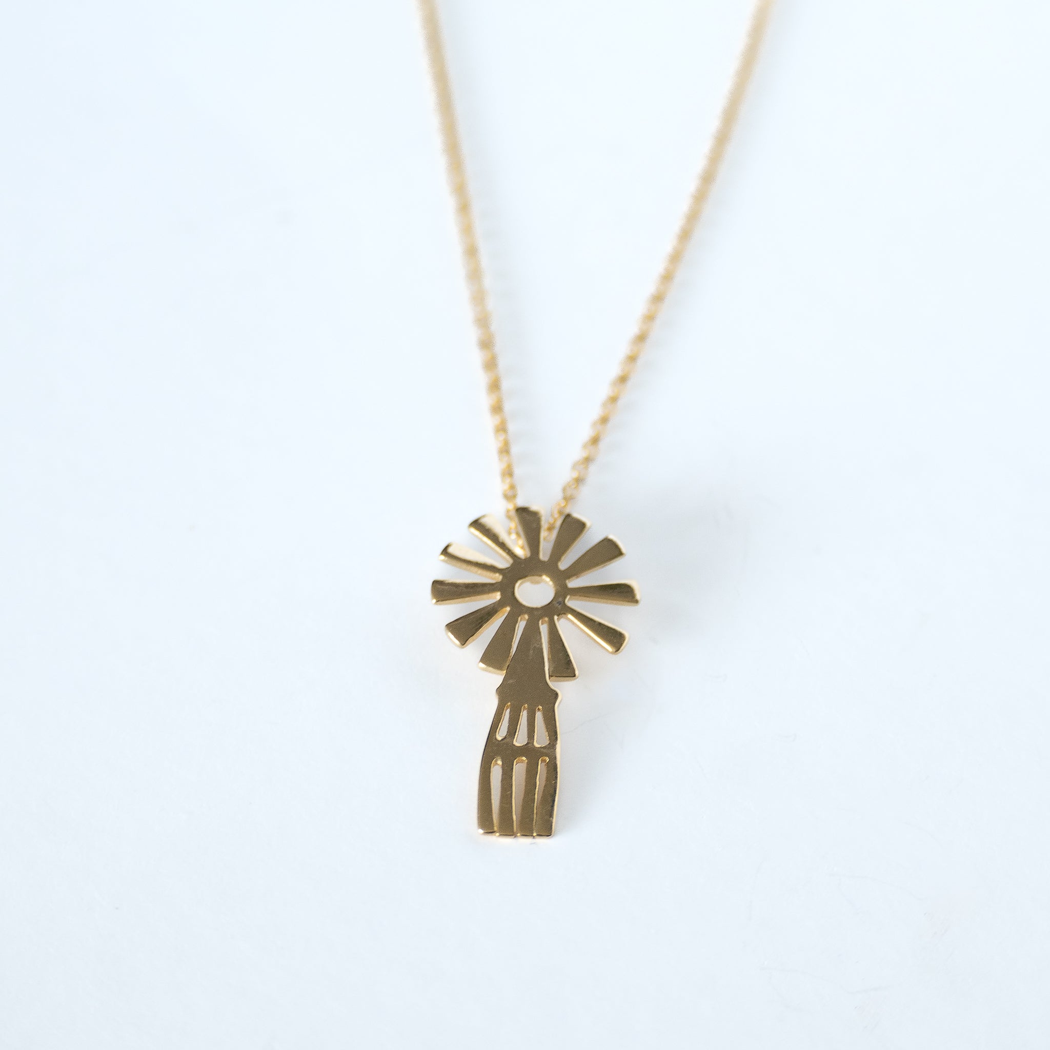 Windmill Necklace In Gold Or Silver