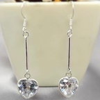 Heart hanging earrings - Terciany 