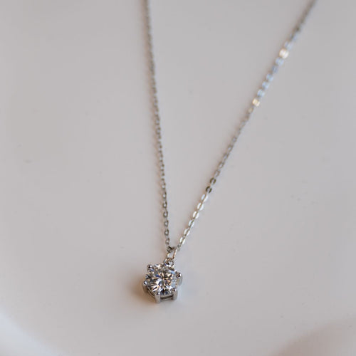 1 ct Moissanite Necklace (with GRA certificate)