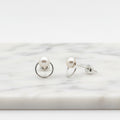 Pearl And Circle Stud