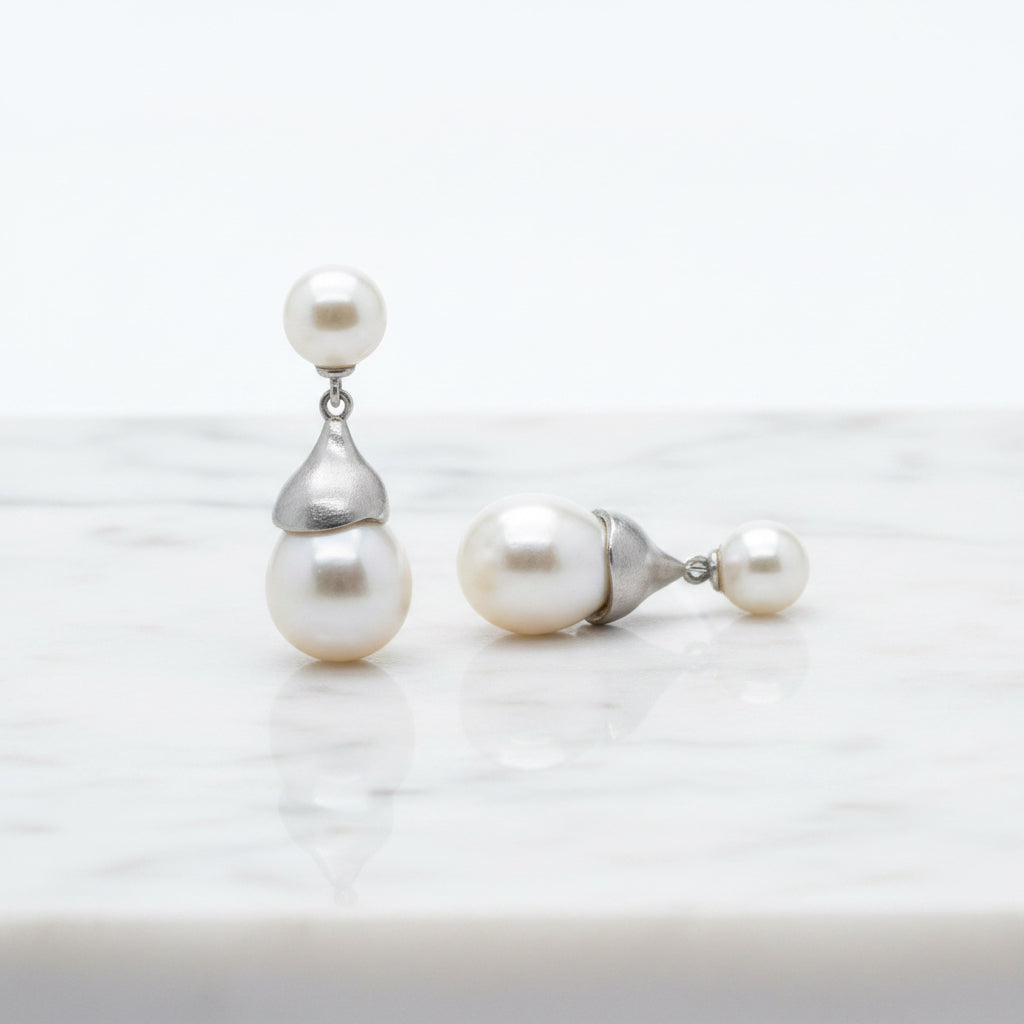 Bold Statement Pearl Earrings - Terciany 