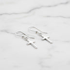 Cross Drop Earrings