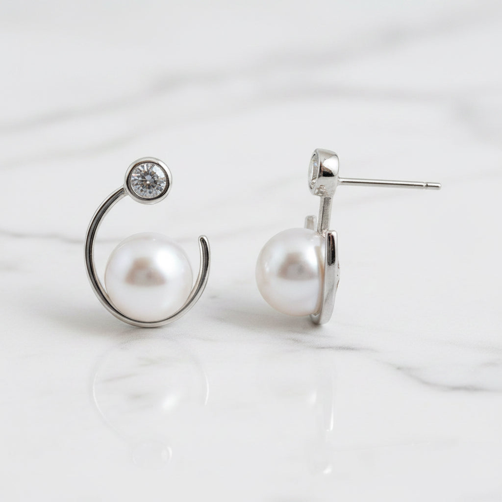 Modern Design With 19 mm Freshwater Pearl Sparkle - Terciany 