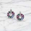 Sterling Silver Circle Drop Earrings - Terciany 