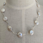 Stunning Coin Pearl Necklace - Terciany 