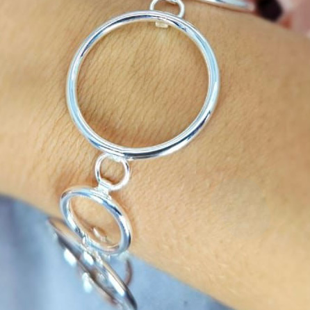 Sterling Silver Circle Bracelet