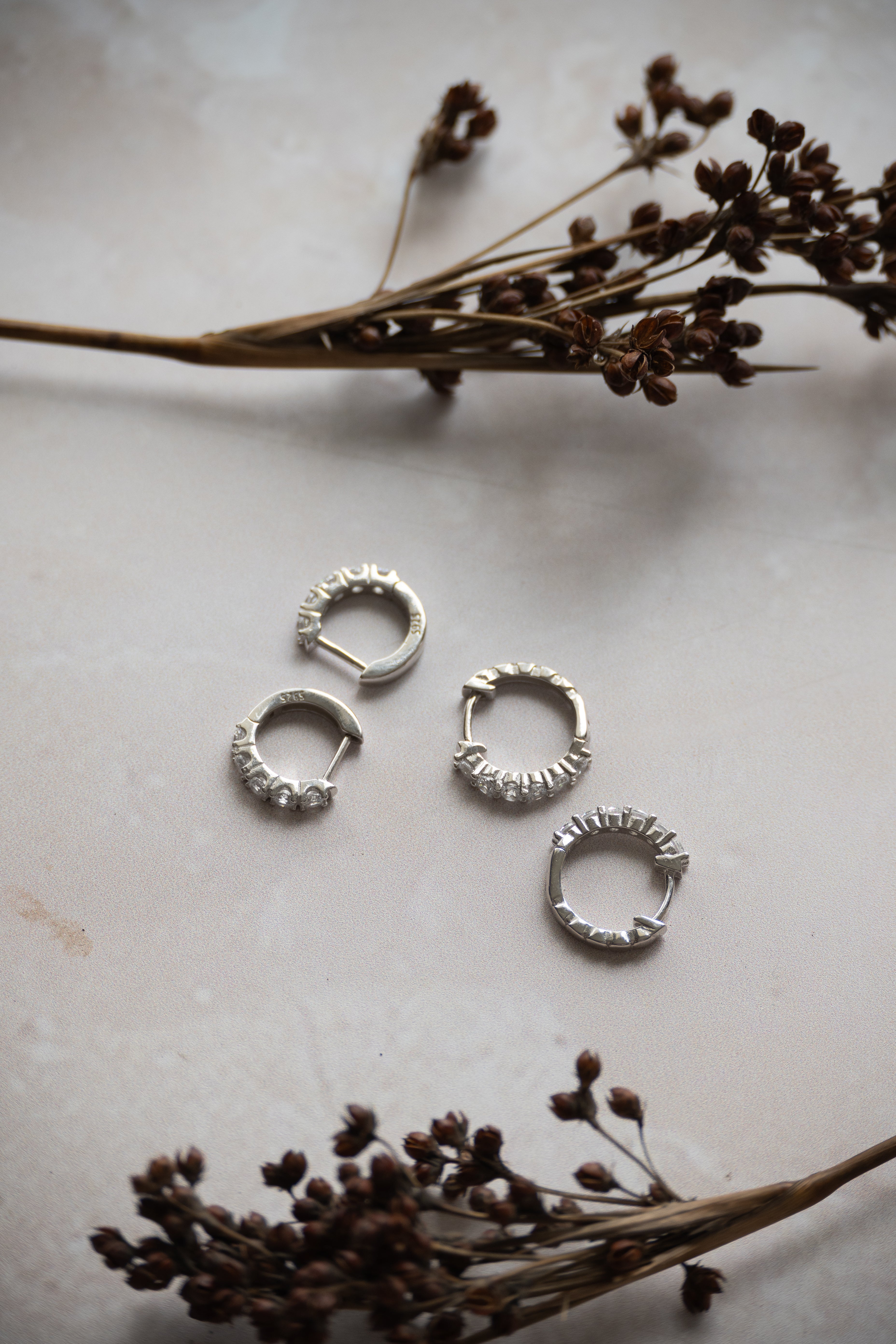 Sterling Silver Huggy Earrings