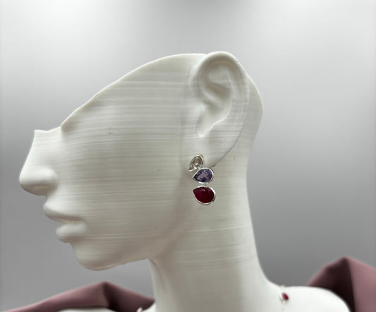 Stunning Semi Precious stone stud earrings