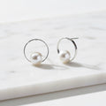 Modern Pearl Stud Earrings - Terciany 