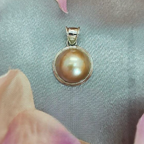 Gold/Brown Mabe Pendant - Terciany 