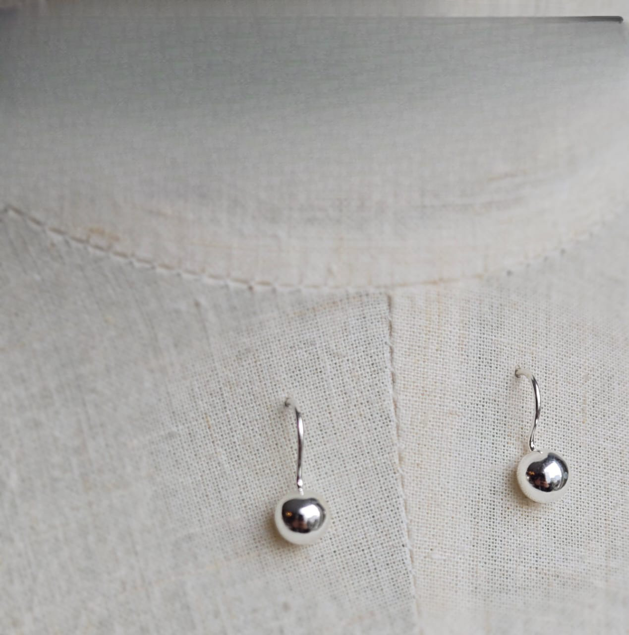 Tiny Ball Drop Earrings