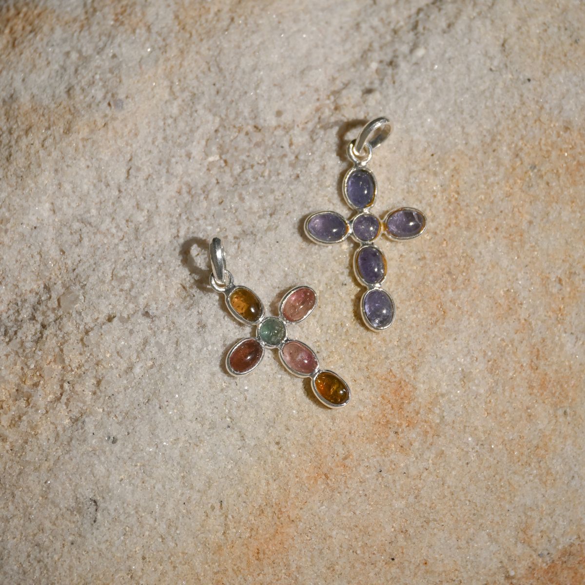 Tourmaline Cross pendant