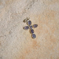 Tanzanite cross pendant - Terciany 