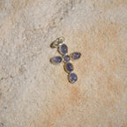 Tanzanite cross pendant - Terciany 