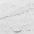 Sterling Silver Necklace With 4 Beautiful Freshwater Pearls - Terciany 