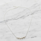 Sterling Silver Necklace With 4 Beautiful Freshwater Pearls - Terciany 