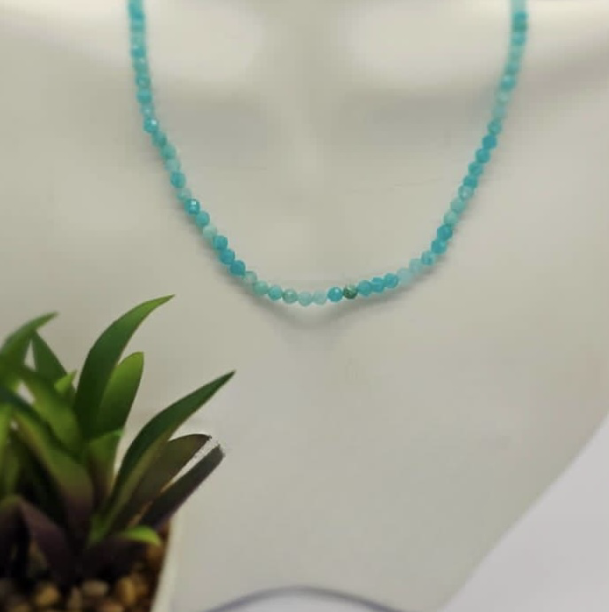 Stunning Amazonite Semi Precious Stone Necklace