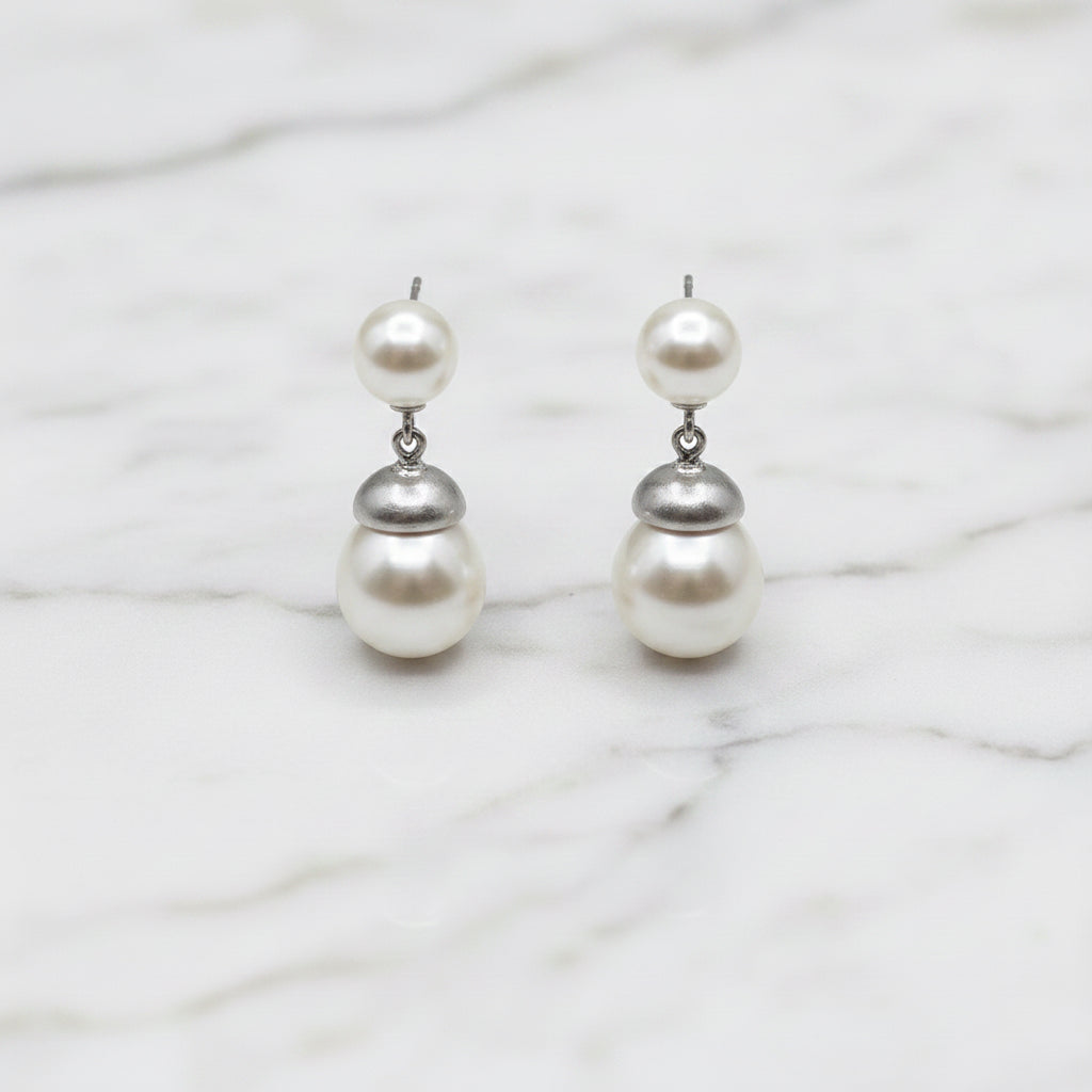 Bold Statement Pearl Earrings