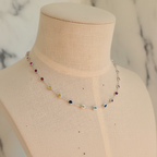 45 Cm Coloured Oval Stone Necklace - Terciany 