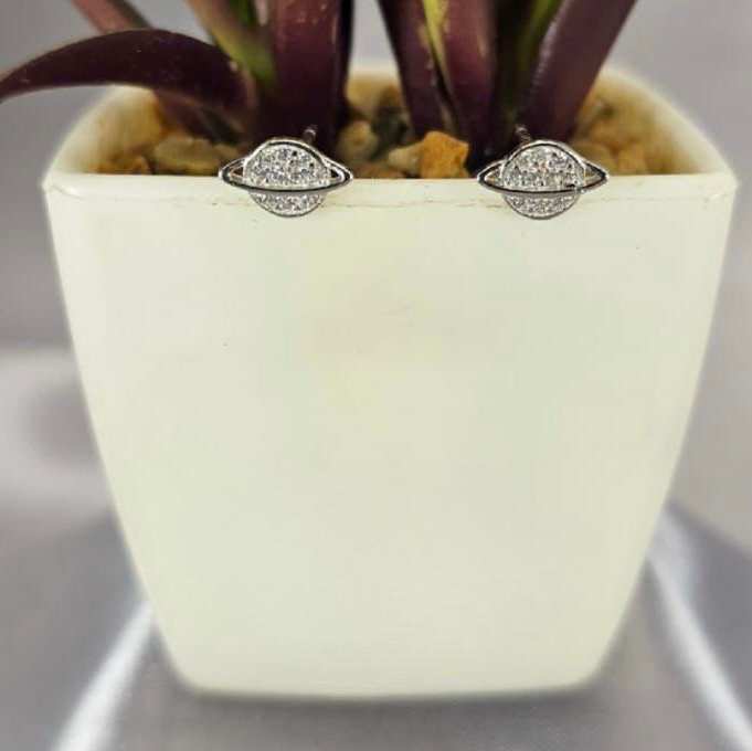 Bling Pavé planet studs