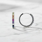 Large Colourful Huggy Earring - Terciany 