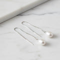 Freshwater Pearl Shoe String Earrings - Terciany 