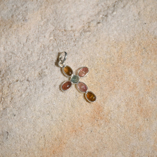Tourmaline Cross pendant
