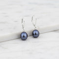 Comfy Blue Pearl Earrings