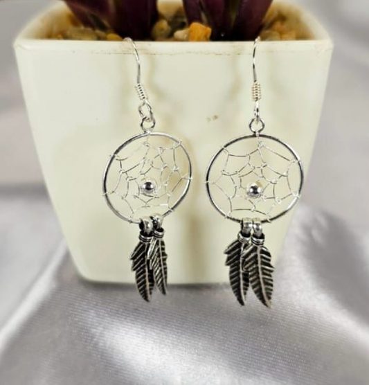 Dream catcher earrings