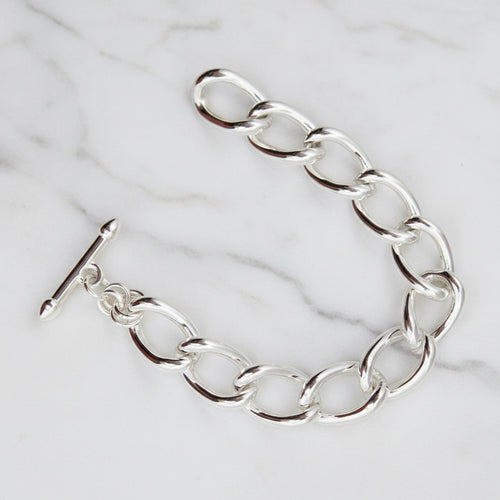 Bulky Silver Bracelet