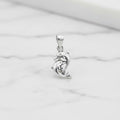 Sterling silver dolphin pendant