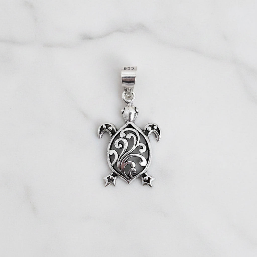 Beautifull Filigree Tortoise Pendant