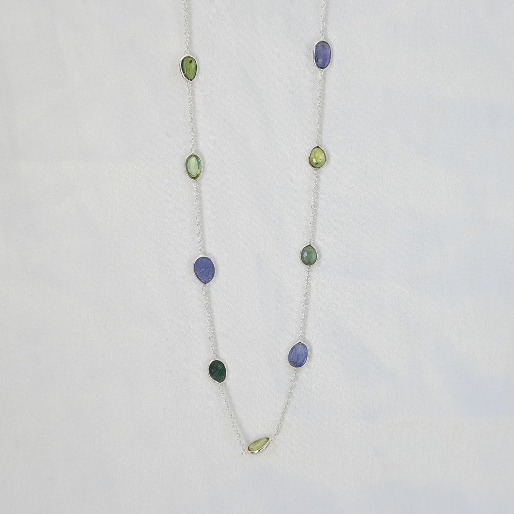 Tourmaline and Tanzanite mix necklace