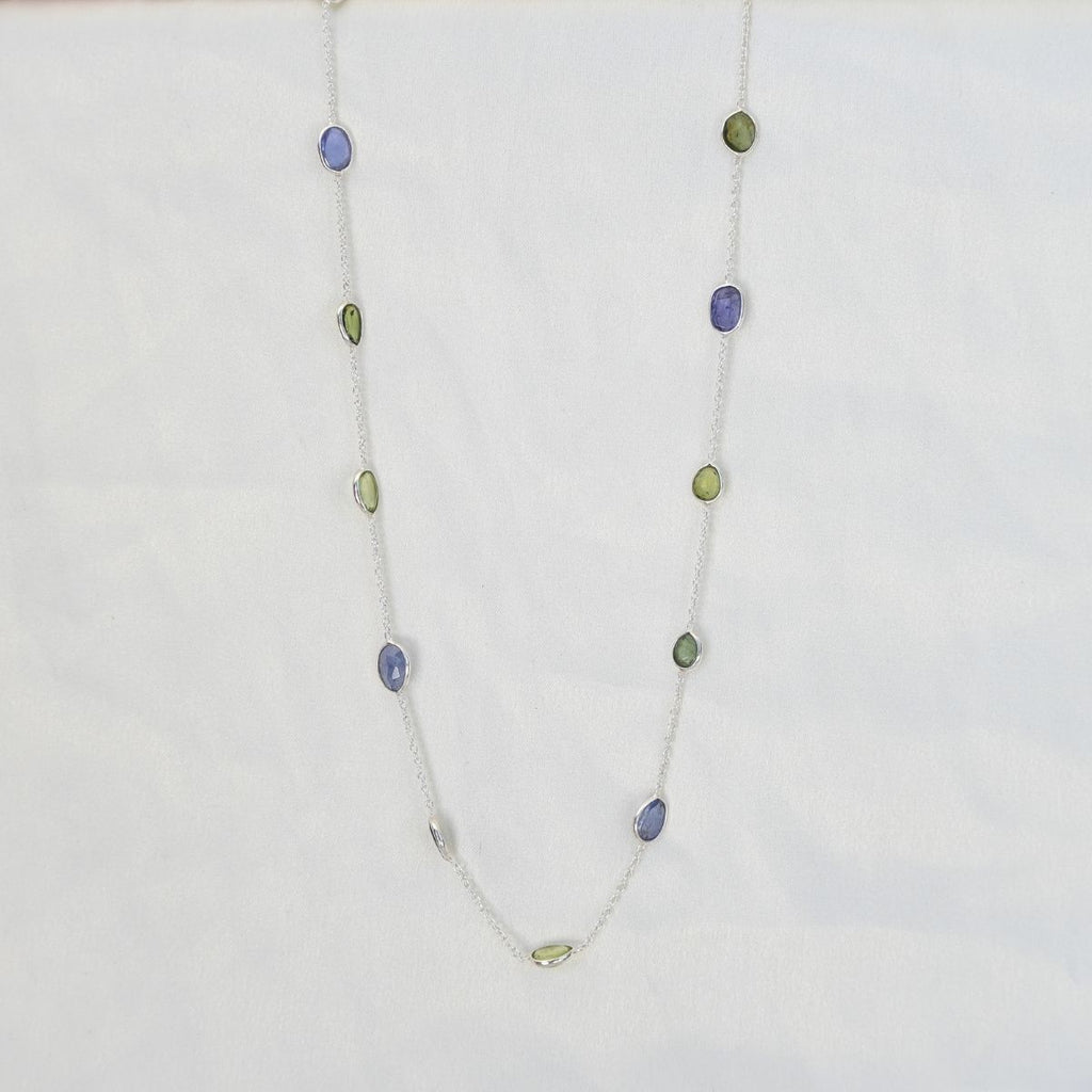 Tourmaline and Tanzanite mix necklace