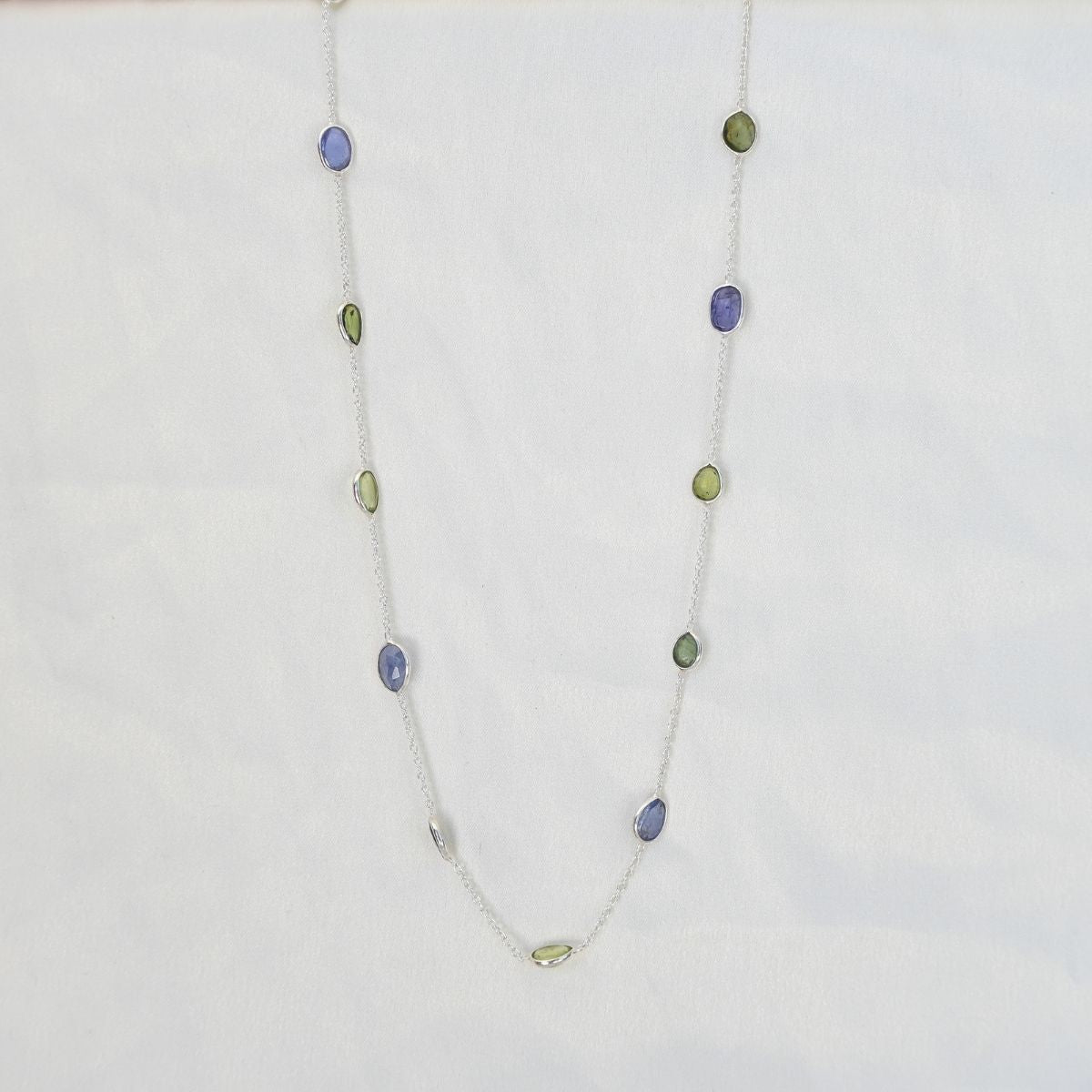 Tourmaline and Tanzanite mix necklace
