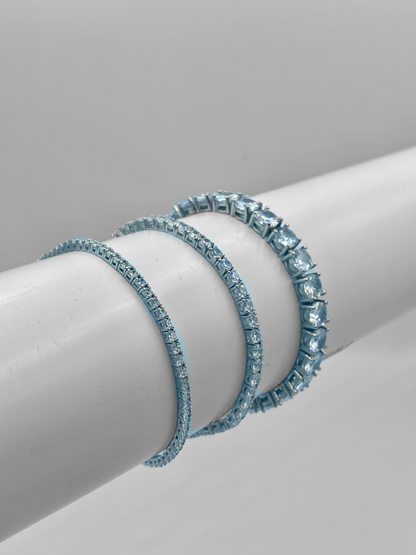 3 mm cubic zirconia tennis bracelet