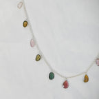 Large tourmaline drop necklace - Terciany 