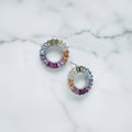 Colourful Circle Stud Earrings - Terciany 