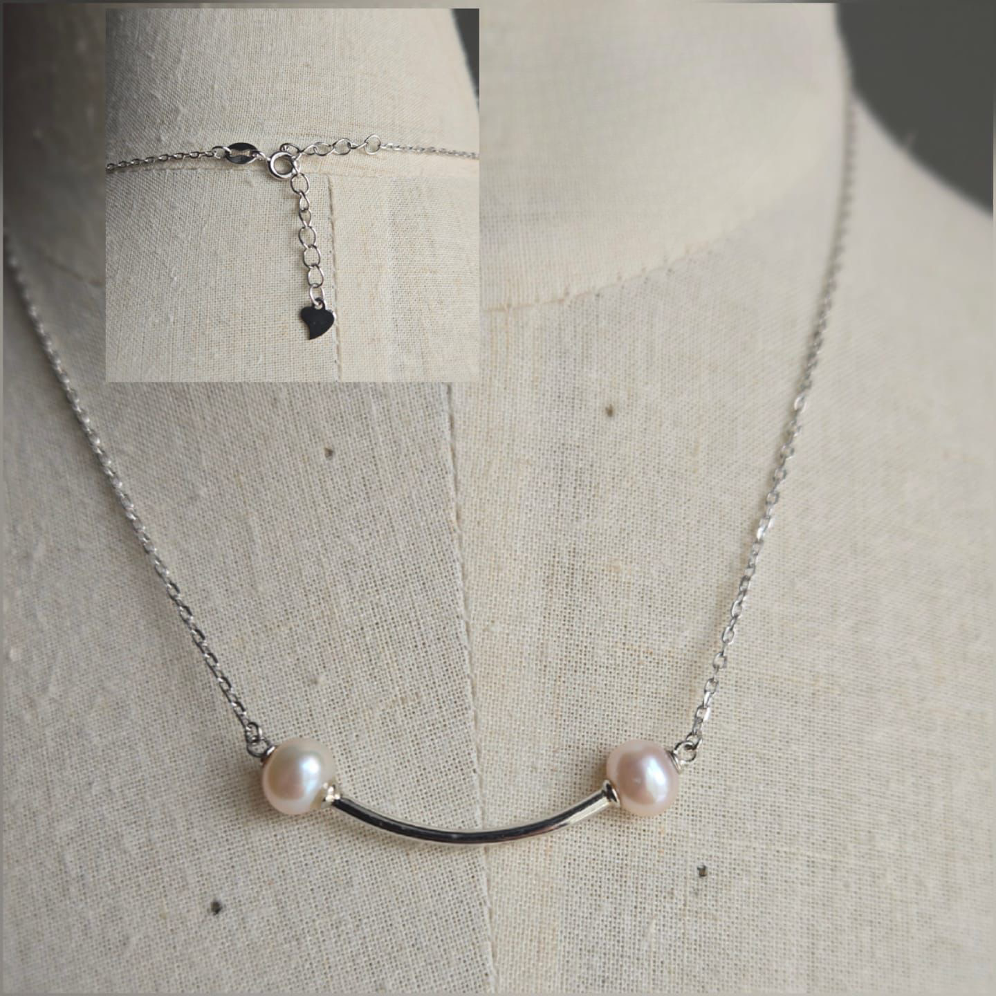 Modern Looking Necklace With Stunning Freshwater Pearls