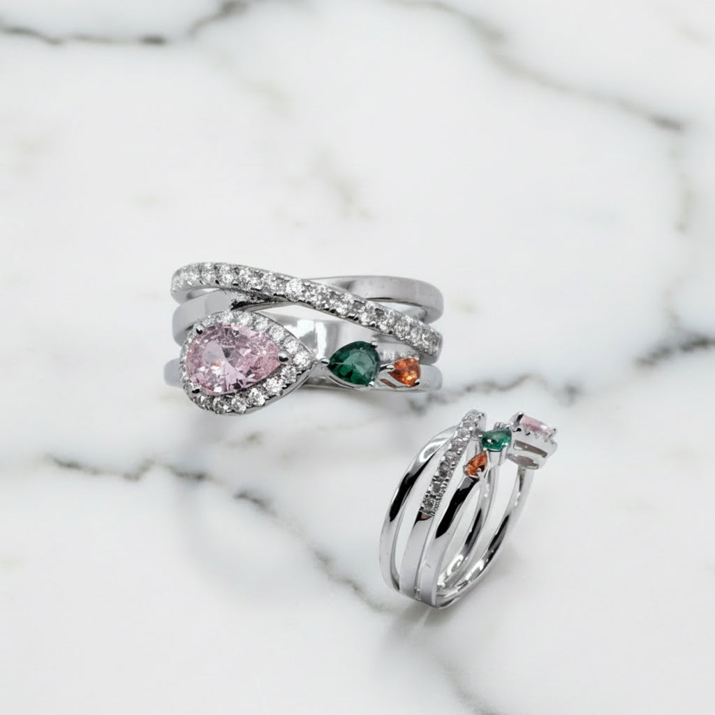 Unexpected Colour Combinations Bomb Ring