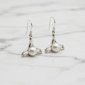 Whale Tail Pearl earrings - Terciany 
