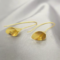 Gold Tulip Earrings - Terciany 