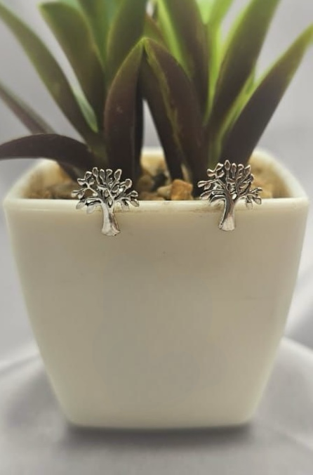 11mm Tree of life stud earrings