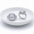Stunning Square Cubic Zirconia Ring