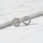 Beautiful Circle Studs With Cubic Detail - Terciany 